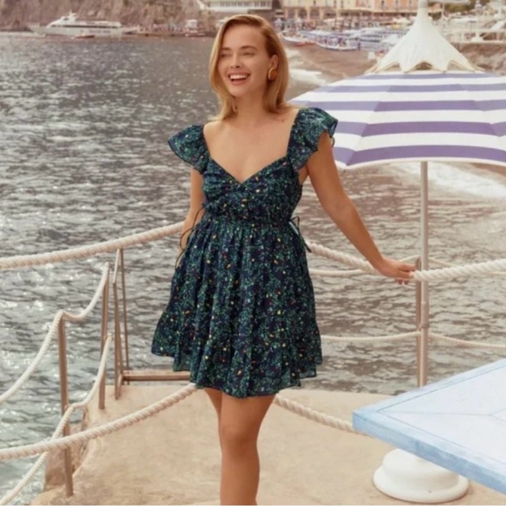 Hill House Lucia Dress Small in midnight garden